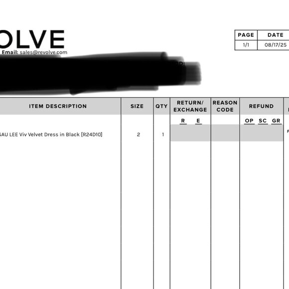 Sau Lee Viv Black Velvet Dress - Picture 5 of 5